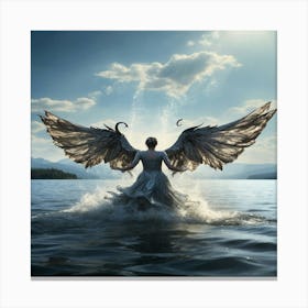 Angel Of The Lake Canvas Print