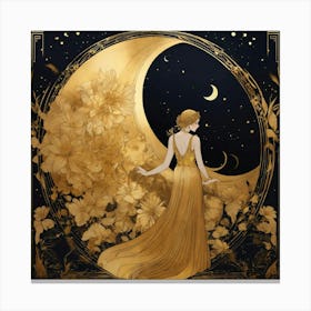 Golden Moon 1 Canvas Print