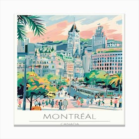 Montreal Cityscape Canvas Print