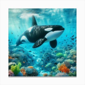 Orca Whale 1 Canvas Print