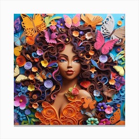 Paper Cut Art 8 Canvas Print