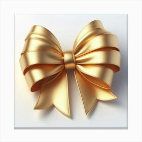 Gold Bow 1 Canvas Print