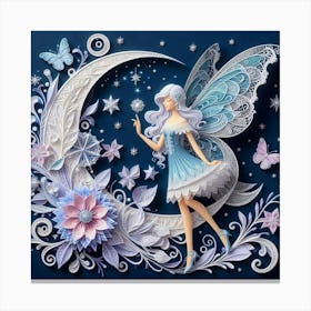 moon fairy Canvas Print
