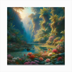 Rainforest landscape 1 Canvas Print