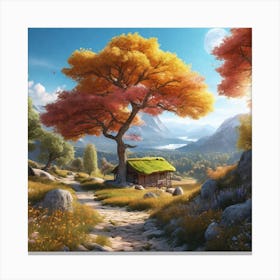 Landscape Painting 76 Canvas Print