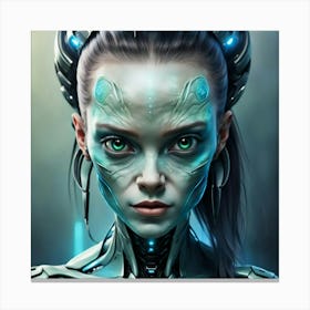 Futuristic Woman Canvas Print