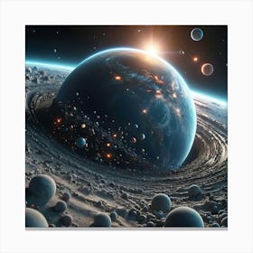3d Universe 3 Canvas Print