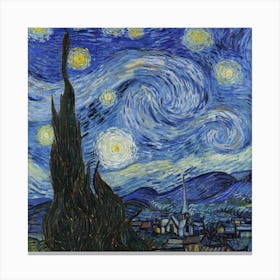 Van Gogh, Starry Night Canvas Print