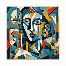 Abstract Of A Woman Canvas Print