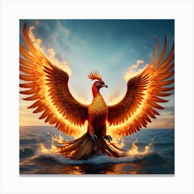 Phoenix of the Abyss Canvas Print