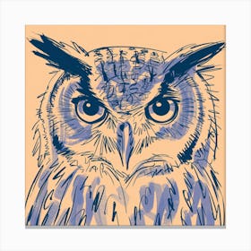 Owl Drwaing Canvas Print