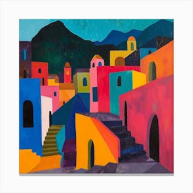 Abstract Travel Collection Antigua Guatemala 1 Canvas Print