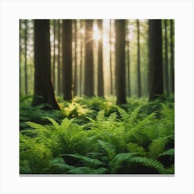 Green Woods Canvas Print