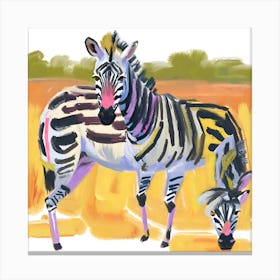 Plains Zebra 01 Canvas Print