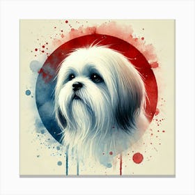 Watercolor Lhasa Apso 2 Canvas Print