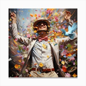 'Flying Man' Canvas Print