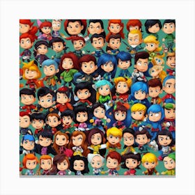 Dc Comics Characters Canvas Print