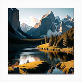 Mountain Land Canvas Print