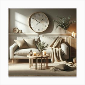 Modern Living Room 56 Canvas Print