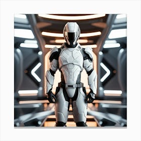 Futuristic Space Suit 17 Canvas Print