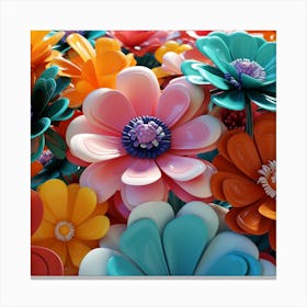 Colorful Flowers 17 Canvas Print