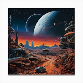 Space City Canvas Print