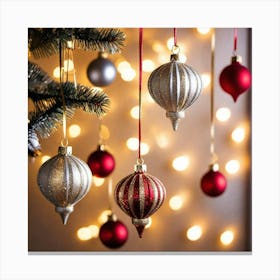 Christmas Ornaments 66 Canvas Print