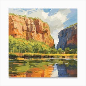 River In The Desert Canvas Print