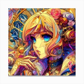 Steampunk Girl Canvas Print