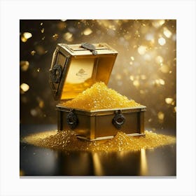 Open gold treasure Canvas Print