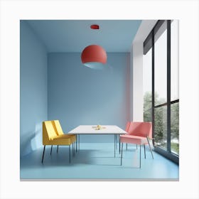 Modern Dining Room Canvas Print