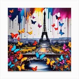 Butterfly Paris 1 Canvas Print