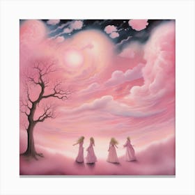 Fleetwood Mac Rumours Pink Art Canvas Print