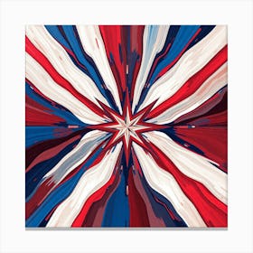 Patriotic Star Canvas Print