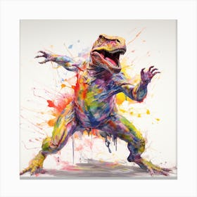 Dinosaur Painting Canvas Print