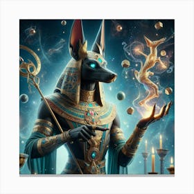 Ancient Egyptian God Anubis 1 Canvas Print