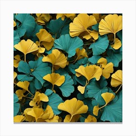 Tropical leaves of ginkgo biloba 13 Canvas Print