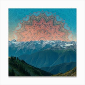 Mandala Peaks Canvas Print