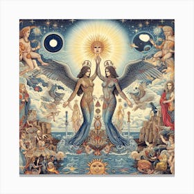 Angels And Demons Canvas Print