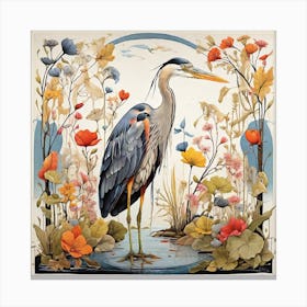 Blue Heron Canvas Print