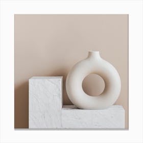 White Vase  Canvas Print