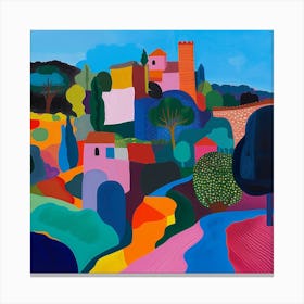 Colourful Gardens Powis Castle Gardens Wales 2 Canvas Print