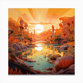 Desert Landscape 5 Canvas Print