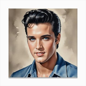 Elvis in Focus Elvis Presley Canvas Print