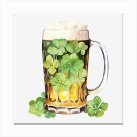 St Patrick'S Day Beer 1 Canvas Print