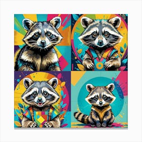 Raccoons 1 Canvas Print