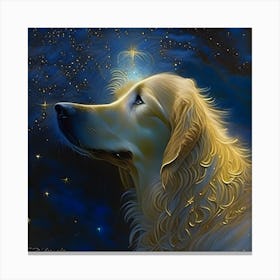 Starry Dog Canvas Print
