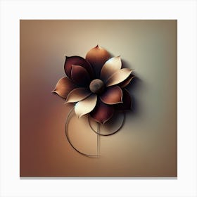 Abstract Flower 19 Canvas Print