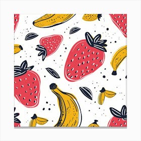 Fruit Seamless Pattern Canvas Print