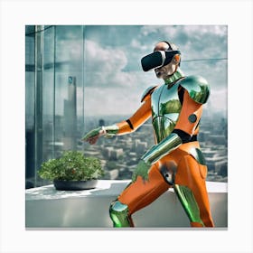 Futuristic Man 196 Canvas Print